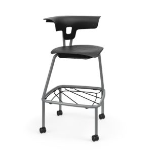 Ruckus Stool with casters and br